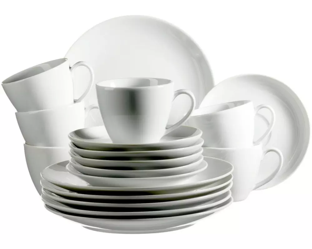 Mäser Kaffee-Service Barca 18-teilig, Weiss