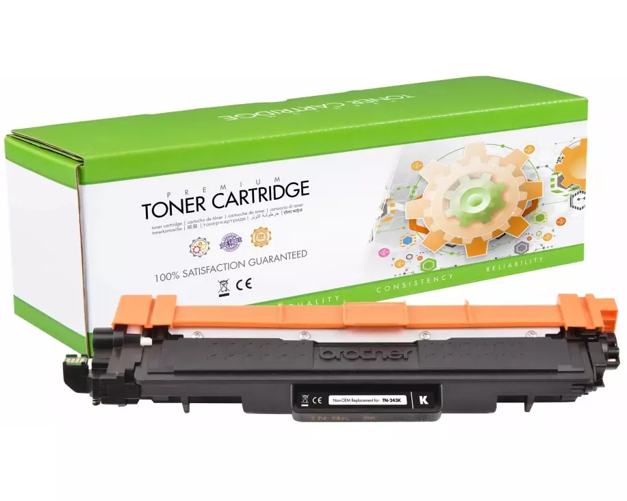 STATIC Toner cartridge compatible with Brother TN-243BK black remanufactured 1.000 pages