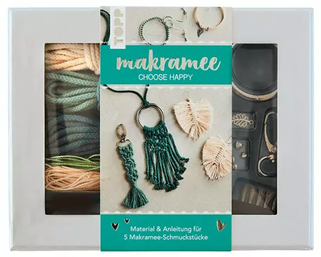 Frechverlag Schmuck Bastelset Makramee Choose Happy