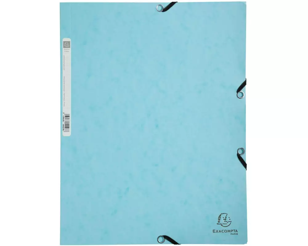 Exacompta Gummibandmappe Aquarel A4, Pastellblau