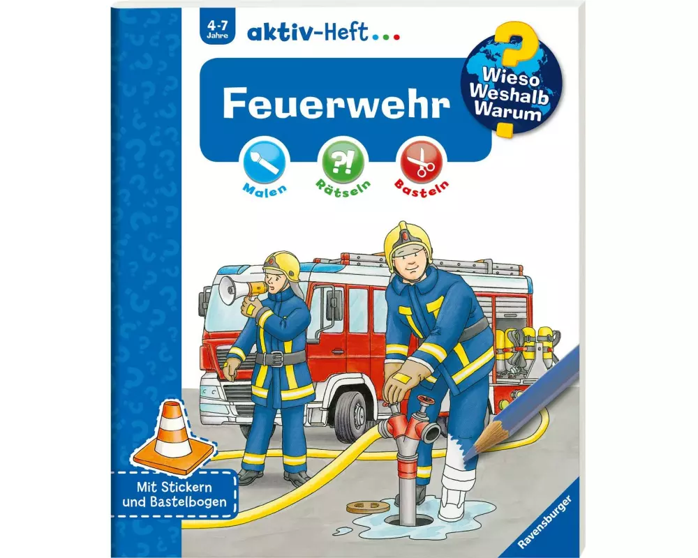 Ravensburger Kinder-Sachbuch WWW Aktiv-Heft Feuerwehr
