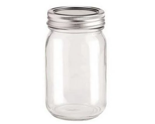 Glorex Glas mit Deckel Lili Rose 420 ml