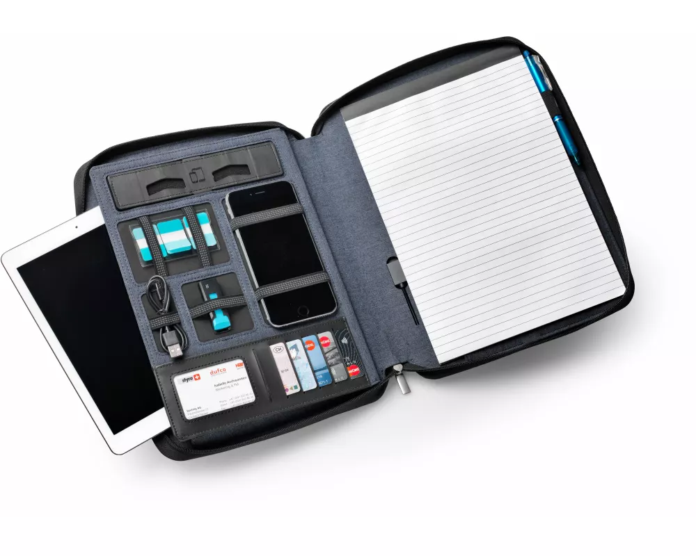 DUFCO Konferenzmappe A4 48-2027.000 Powerbank 5000 mAH, jeansblau