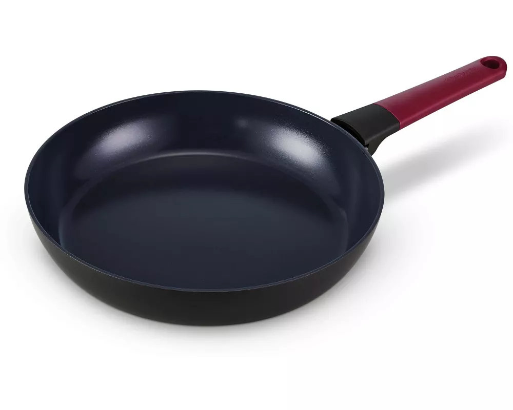 Brabantia Bratpfanne Tasty+ 28 cm, Schwarz/Aubergine Red