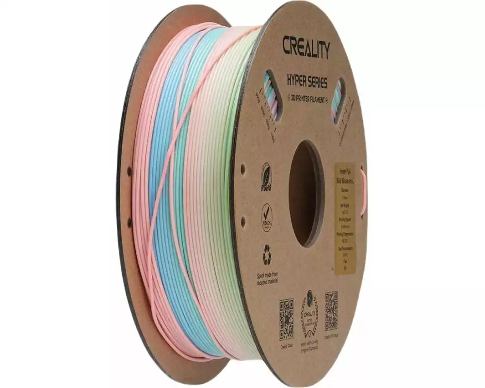 Creality Filament PLA Hyper, Regenbogen Wilde Blüten, 1.75 mm, 1 kg