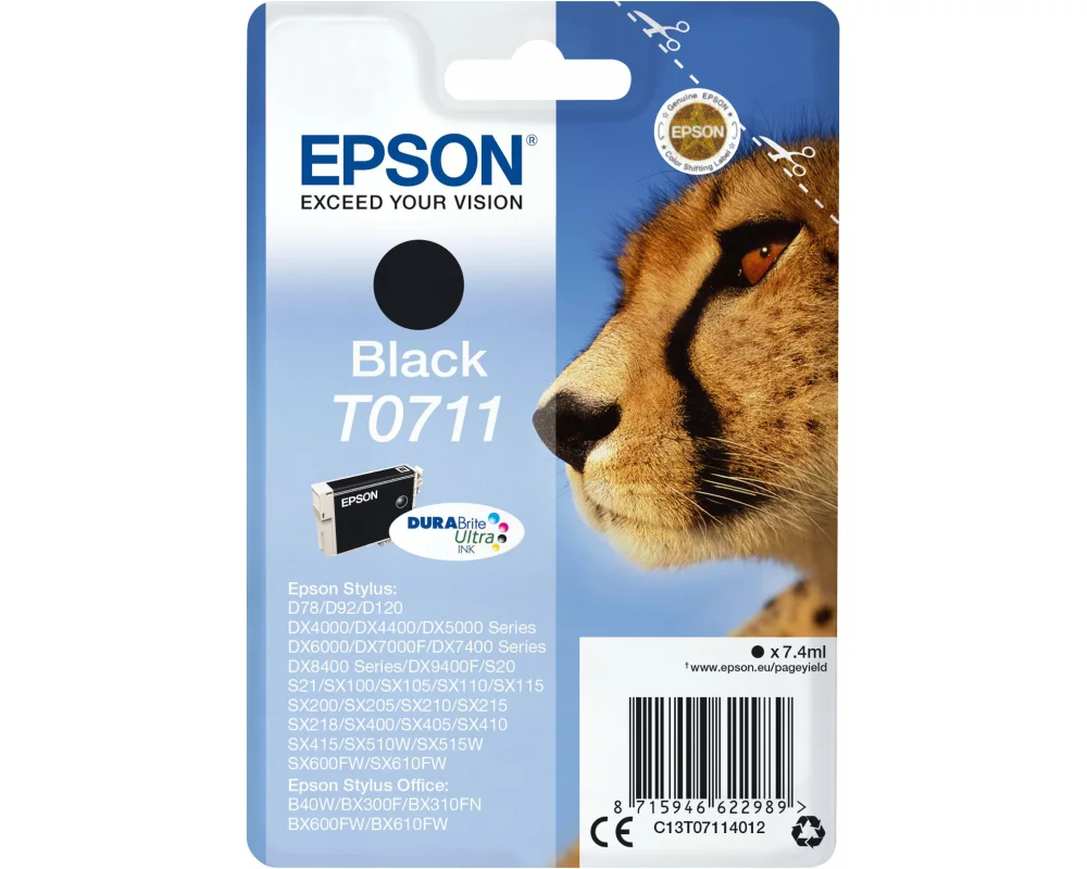 Epson Tinte C13T07114012 XL Black