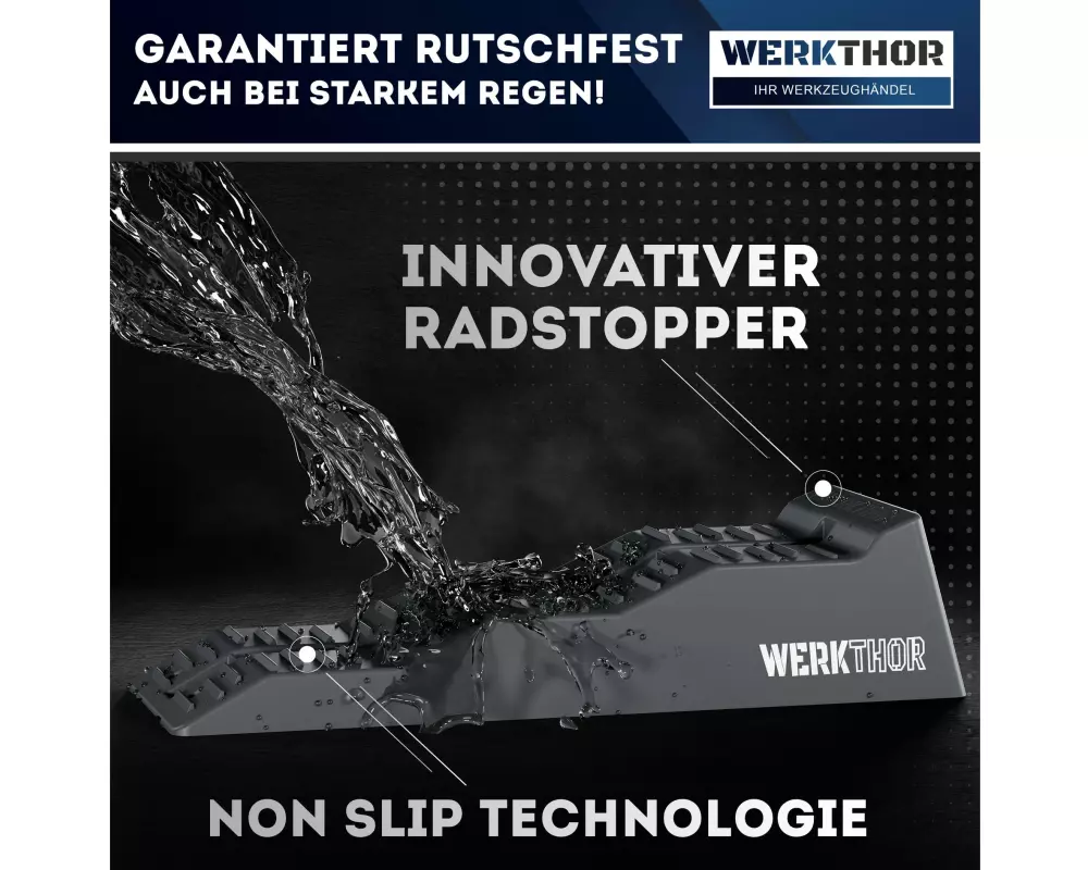 Werkthor Flache Auffahrkeile 2er Set, Grau