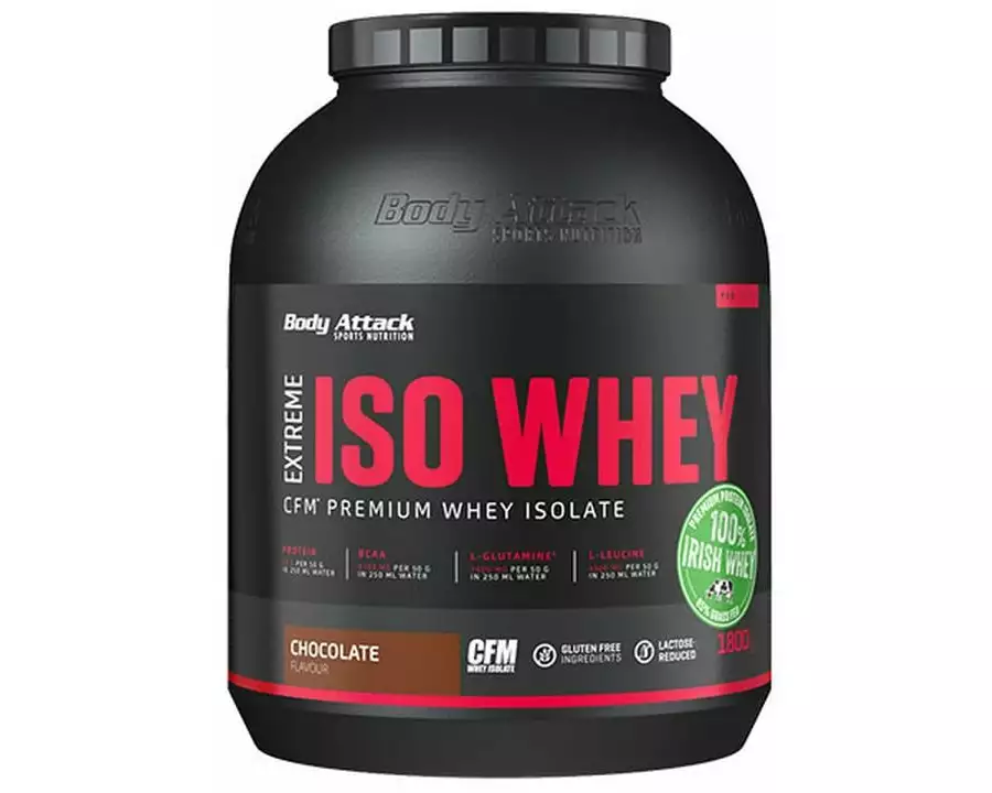 Body Attack Pulver Extreme Iso Whey Professional Schokolade 1800 g