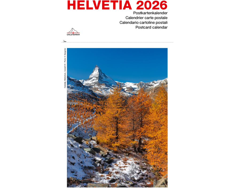 CALENDARIA Bildkalender 2026 9783036205373 Helvetia ML 16.5x23cm