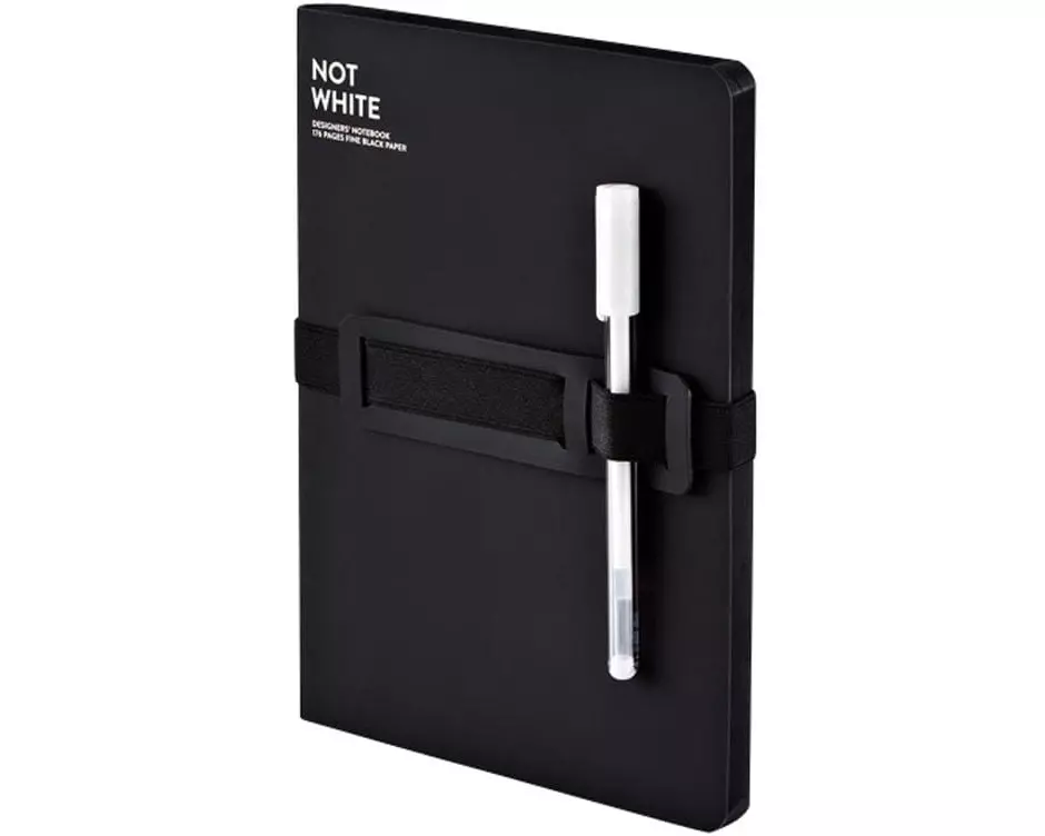 Nuuna Notizbuch Not White L Light 22 x 16.5 cm, Blanko 2-teilig