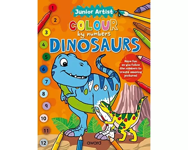 Junior Artist Colour By Numbers: Dinosaurs