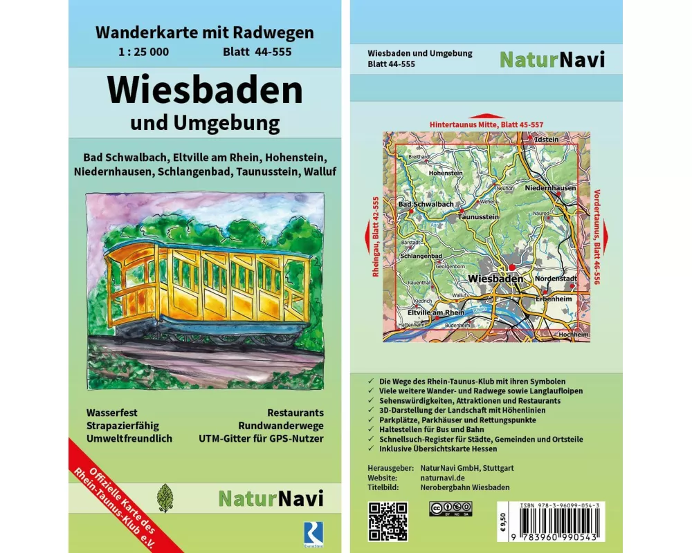 Wiesbaden und Umgebung 1 : 25 000