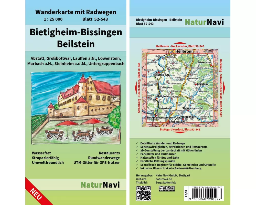 Bietigheim-Bissingen - Beilstein 1 : 25 000, Blatt 52-543