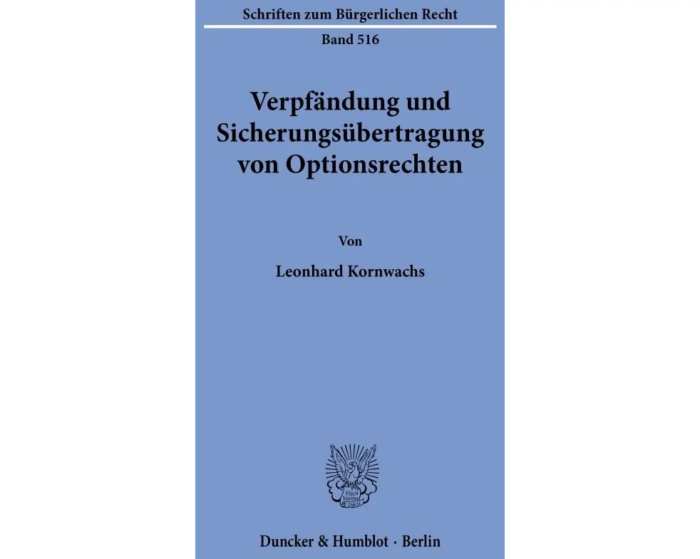 Verpfändung und Sicherungsübertragung von Optionsrechten