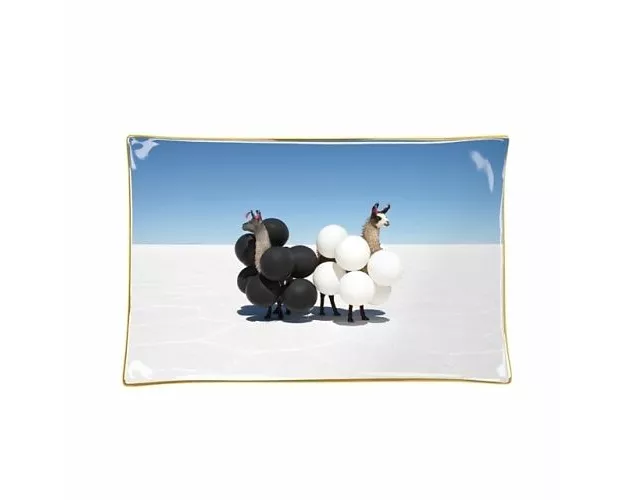 Gray Malin Llamas Porcelain Tray