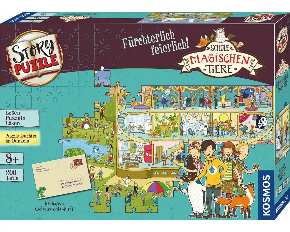 Story-Puzzle Die Schule der magischen Tiere Fürchterlich feierlich!