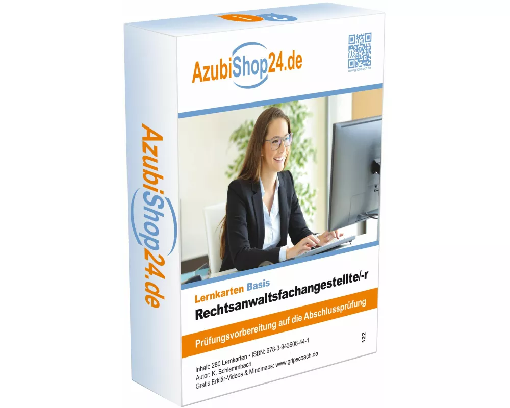AzubiShop24.de Basis-Lernkarten Rechtsanwaltsfachangestellte/-r