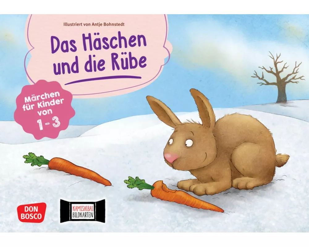 Das Häschen und die Rübe. Kamishibai Bildkartenset