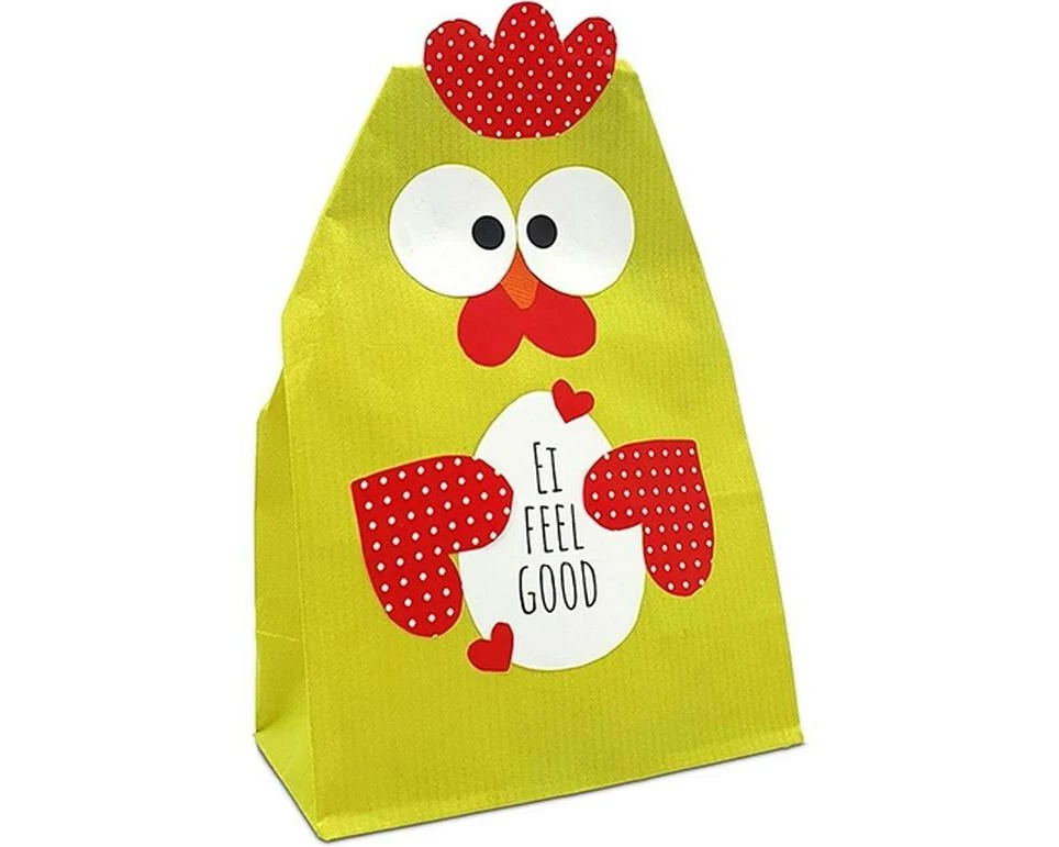 Braun + Company Papiertüte 2-er Set Huhn, Gelb