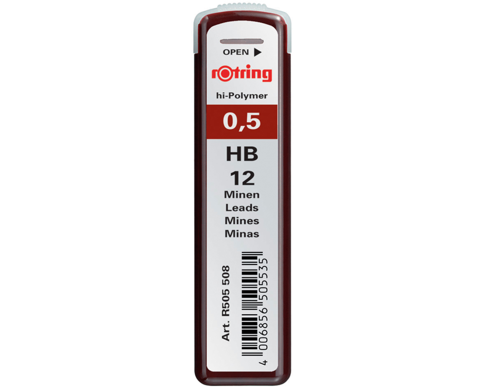 ROTRING Minen HB S0312650 0,5mm 12 Stück