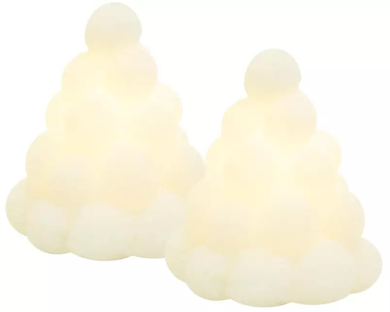 Sirius Tischdeko Schneeball Evy, 2er Set, 10 cm, Weiss