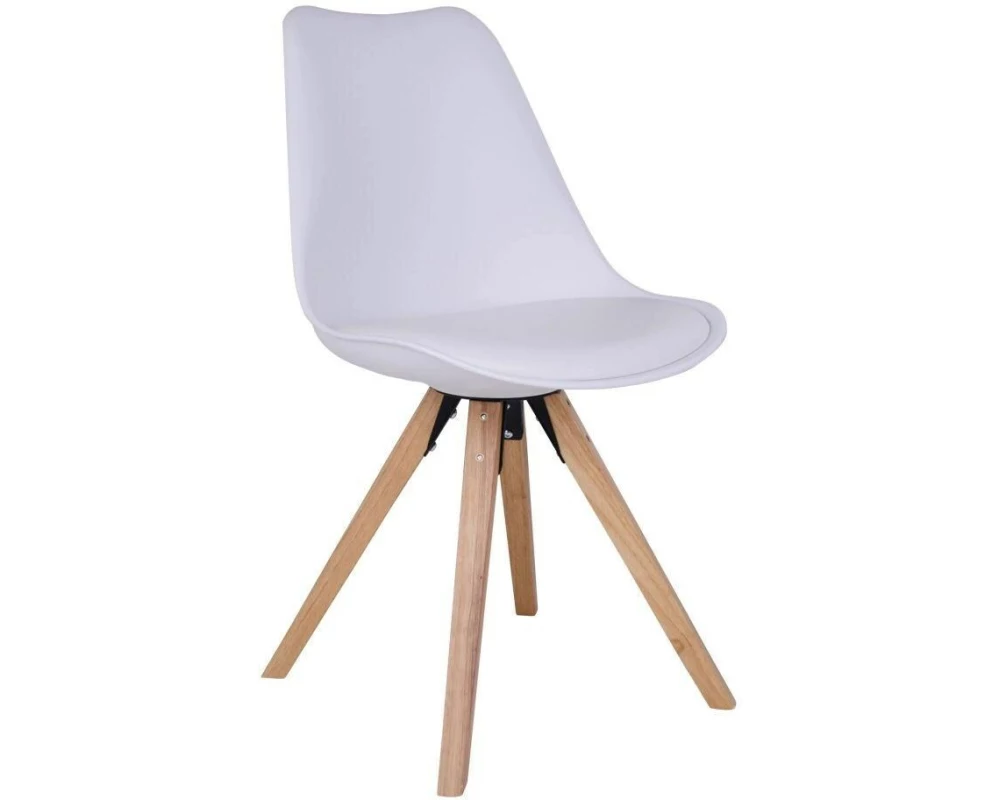 House Nordic Stuhl Bergen 2 Stück, 86 x 55 cm, Braun/Weiss
