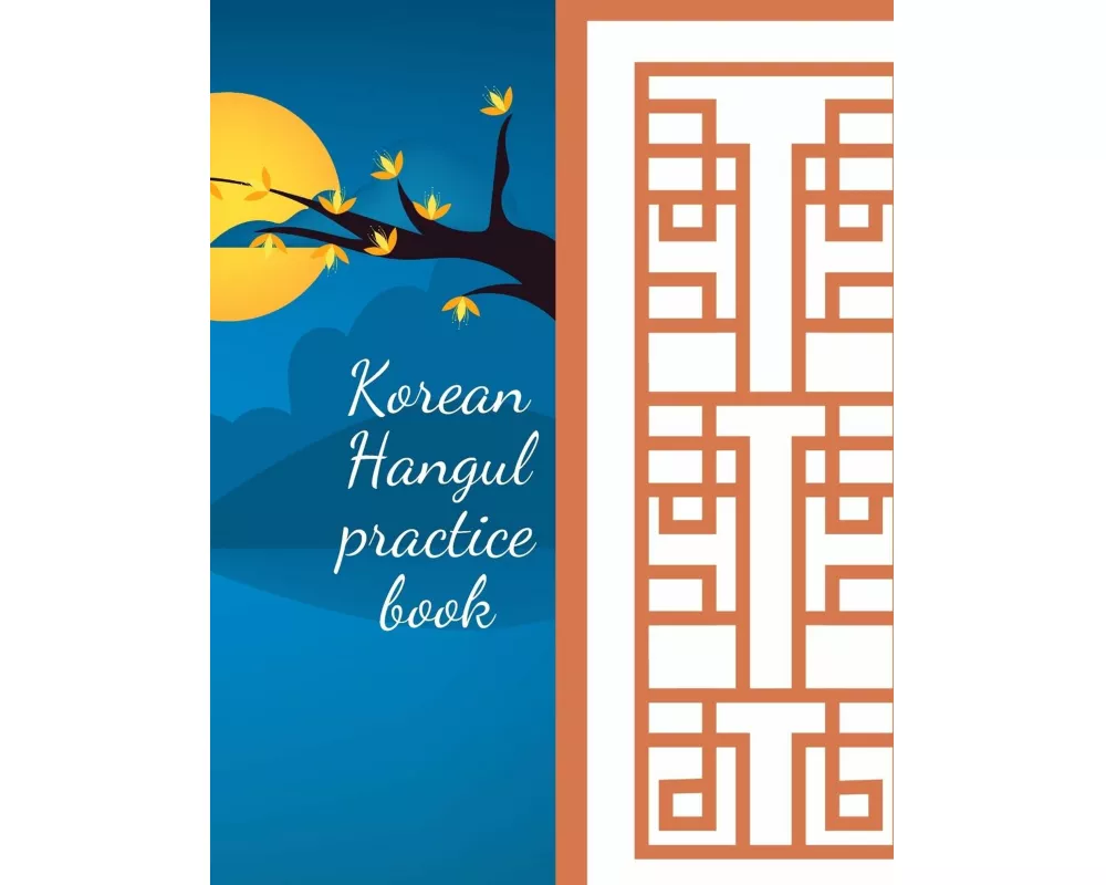 Korean Hangul practice book