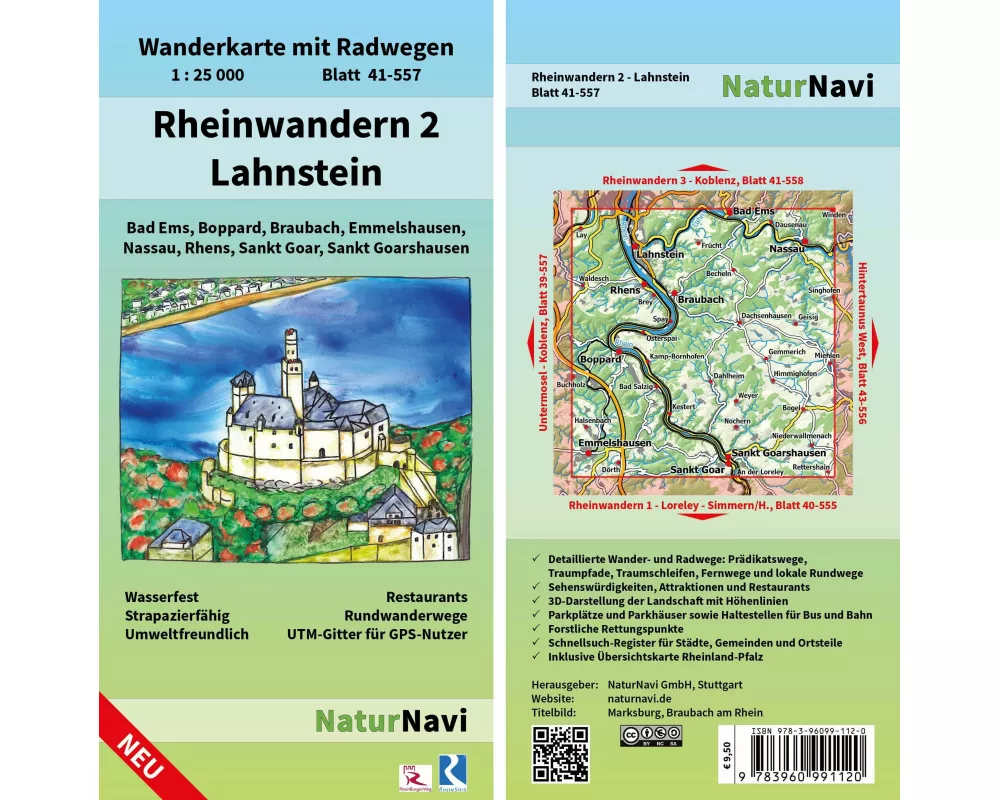Rheinwandern 2 - Lahnstein 1:25 000