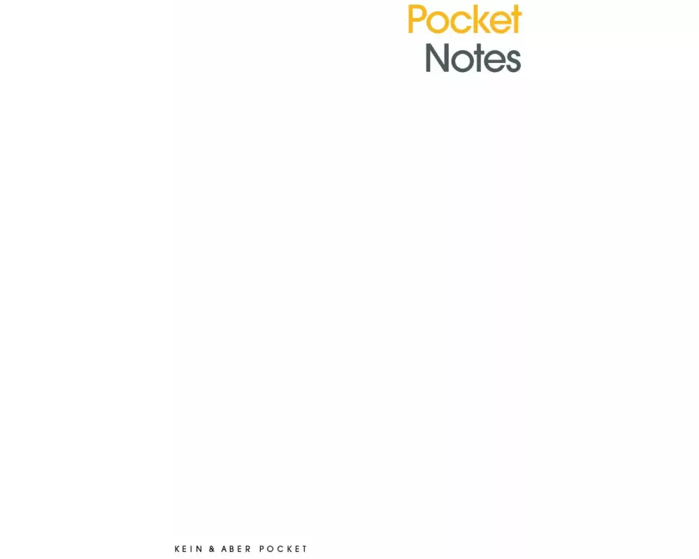 Pocket Notes Gelb