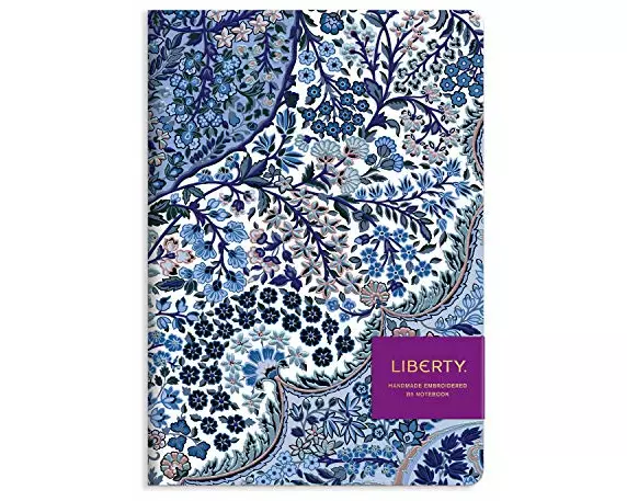 Liberty Tanjore Gardens B5 Handmade Embroidered Journal