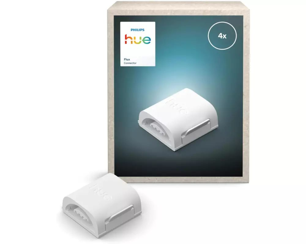 Philips Hue Verbinder Flux Gradient Lightstrip, Weiss, 4 Stück