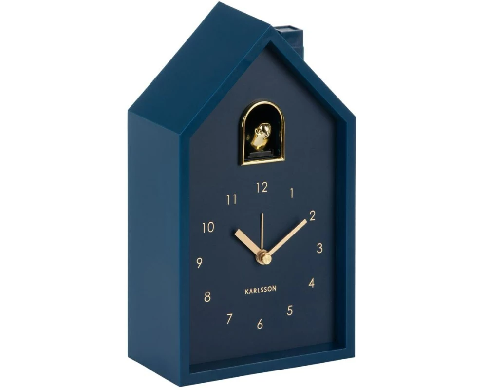 KARLSSON Wecker Modern Cuckoo Oro Dark Blue
