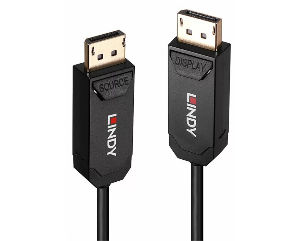 LINDY 40m Fibre Optic Hybrid DP, 2.0 UHBR10, Cable