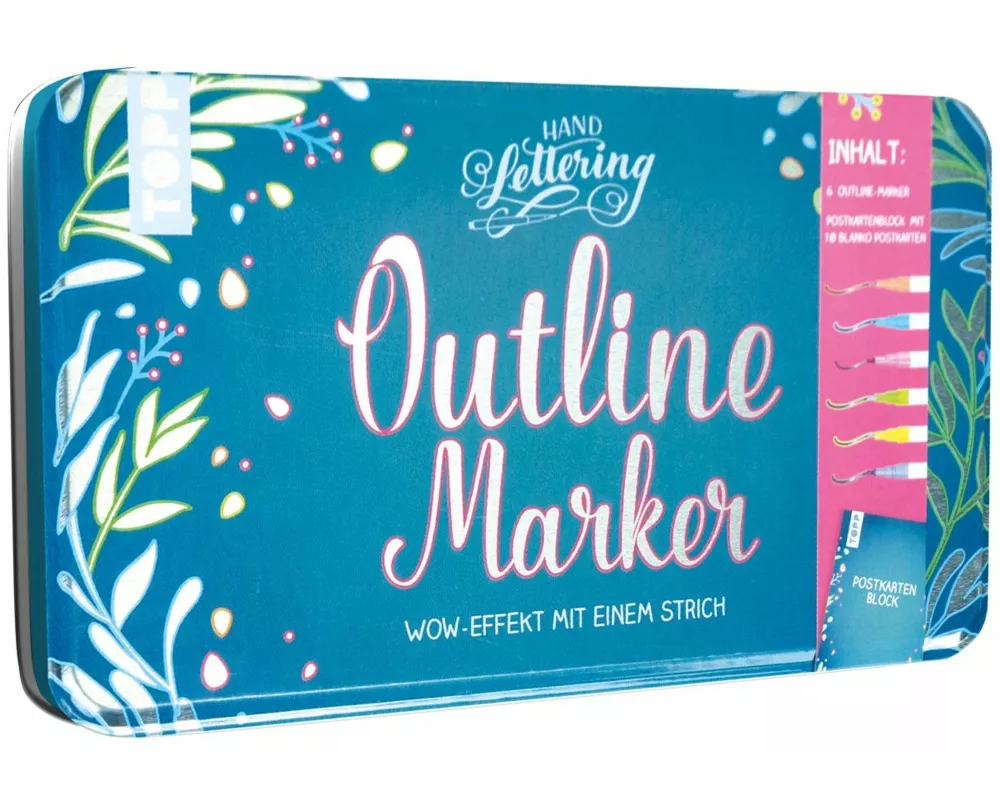 Outline Marker in hochwertigem Metall-Etui