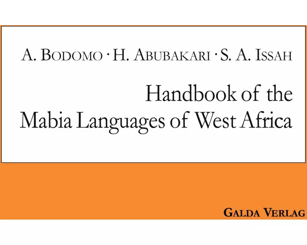Handbook of the Mabia Languages of West Africa