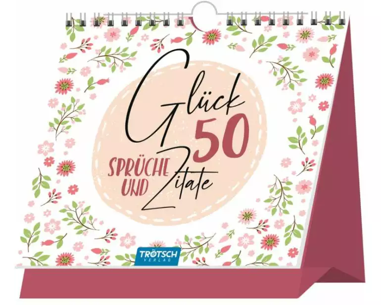 Trötsch Tischaufsteller Sprüche und Zitate zum Aufstellen Glück