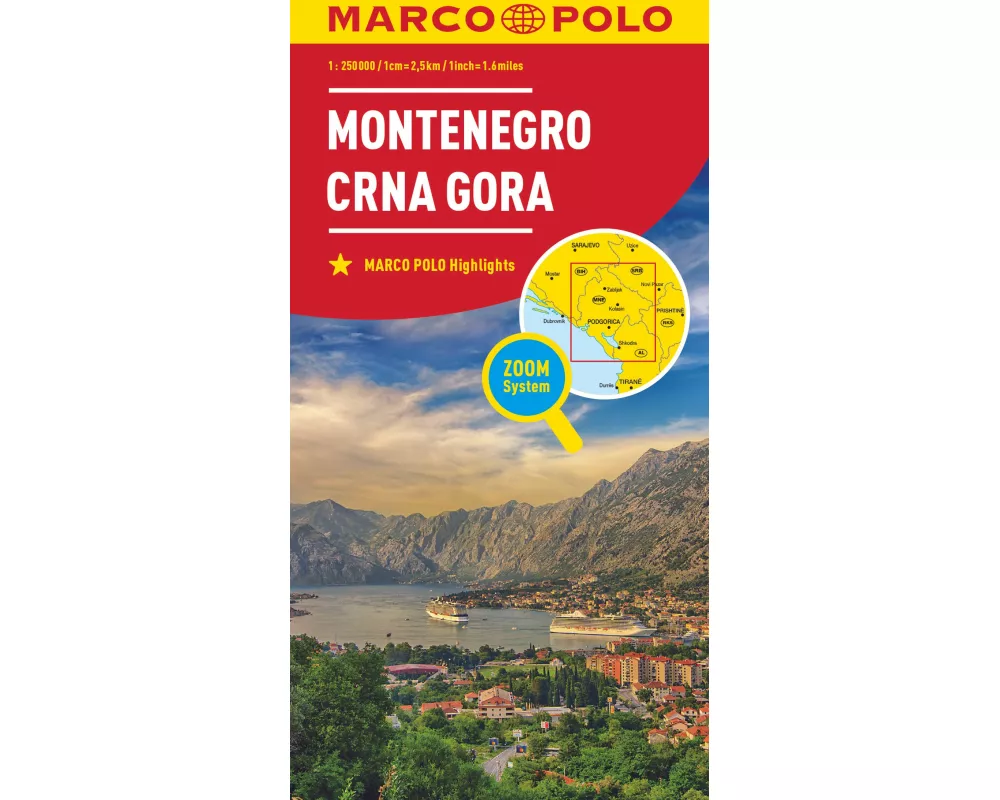 MARCO POLO Länderkarte Montenegro 1:250.000