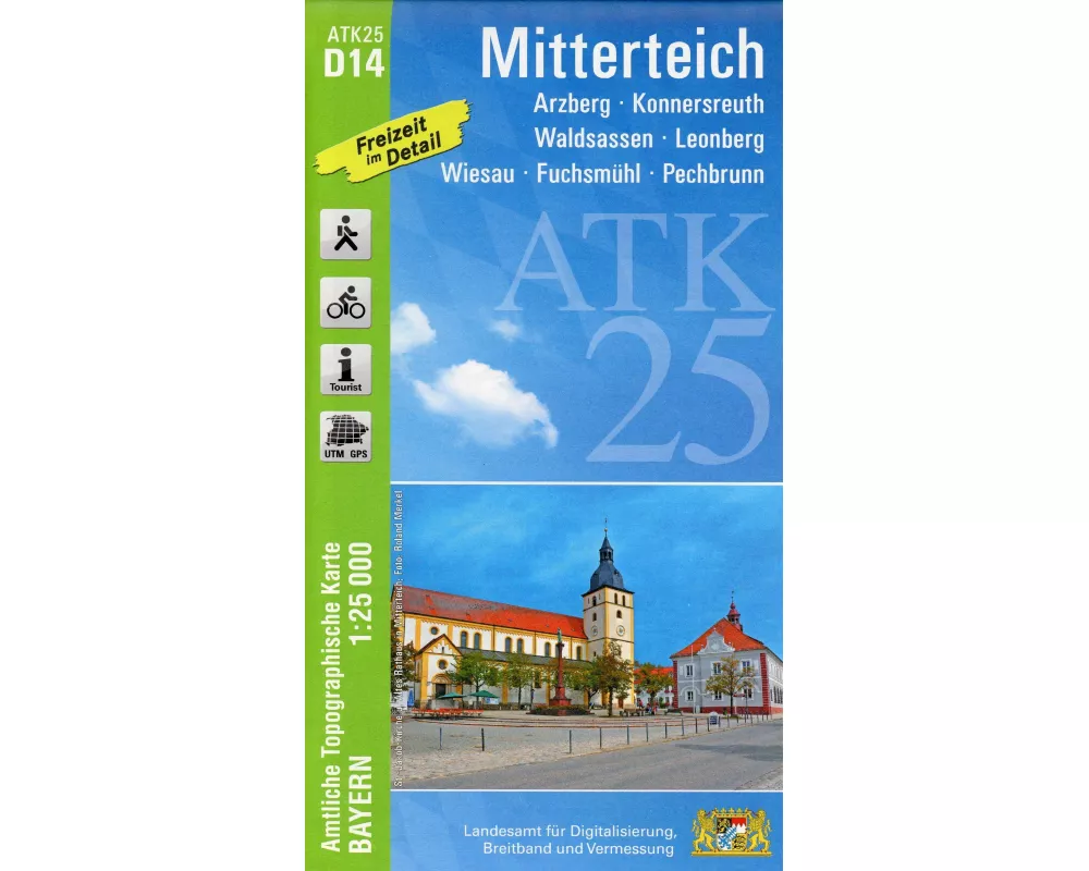 ATK25-D14 Mitterteich (Amtliche Topographische Karte 1:25000)