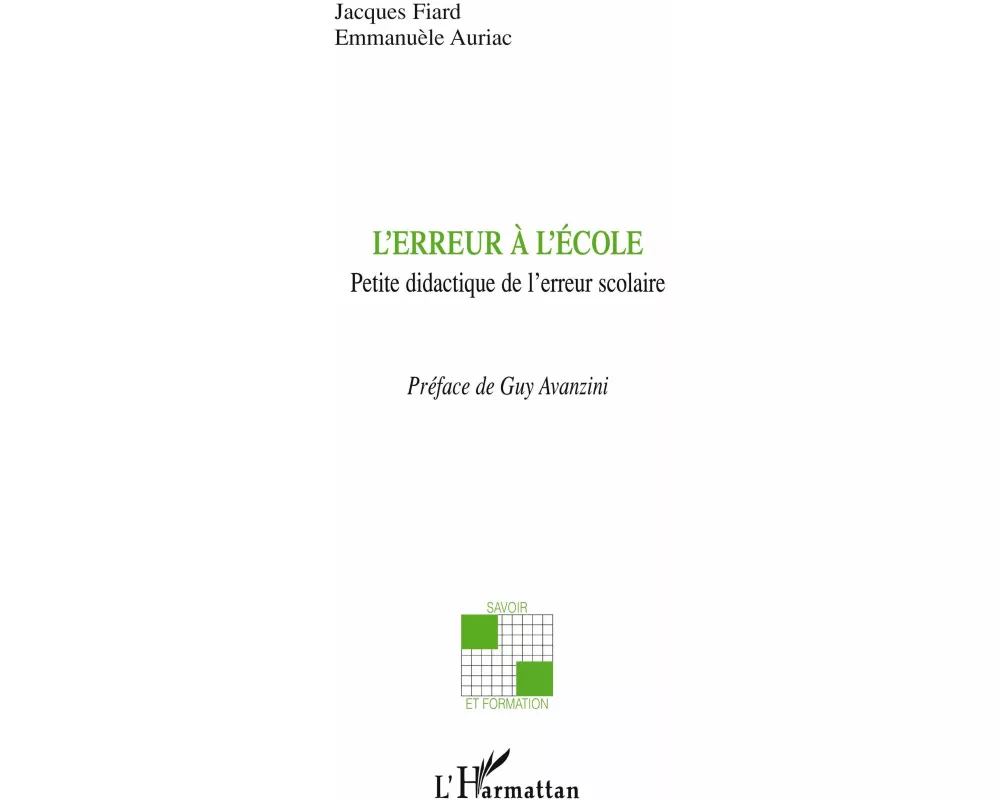 L'erreur à l'école