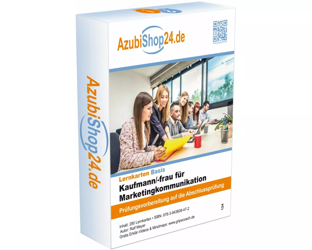 AzubiShop24.de Basis-Lernkarten Kaufmann/-frau für Marketingkommunikation