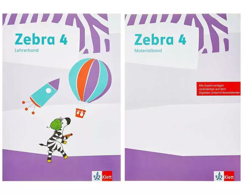 Zebra 4. Paket: Didaktischer Kommentar und Materialband zum Verbrauchsmaterial Klasse 4