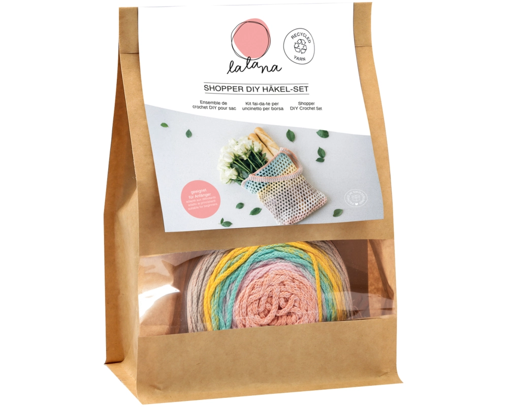 I AM CREATIVE Shopper DIY Häkel Set 1000-1087 pastell
