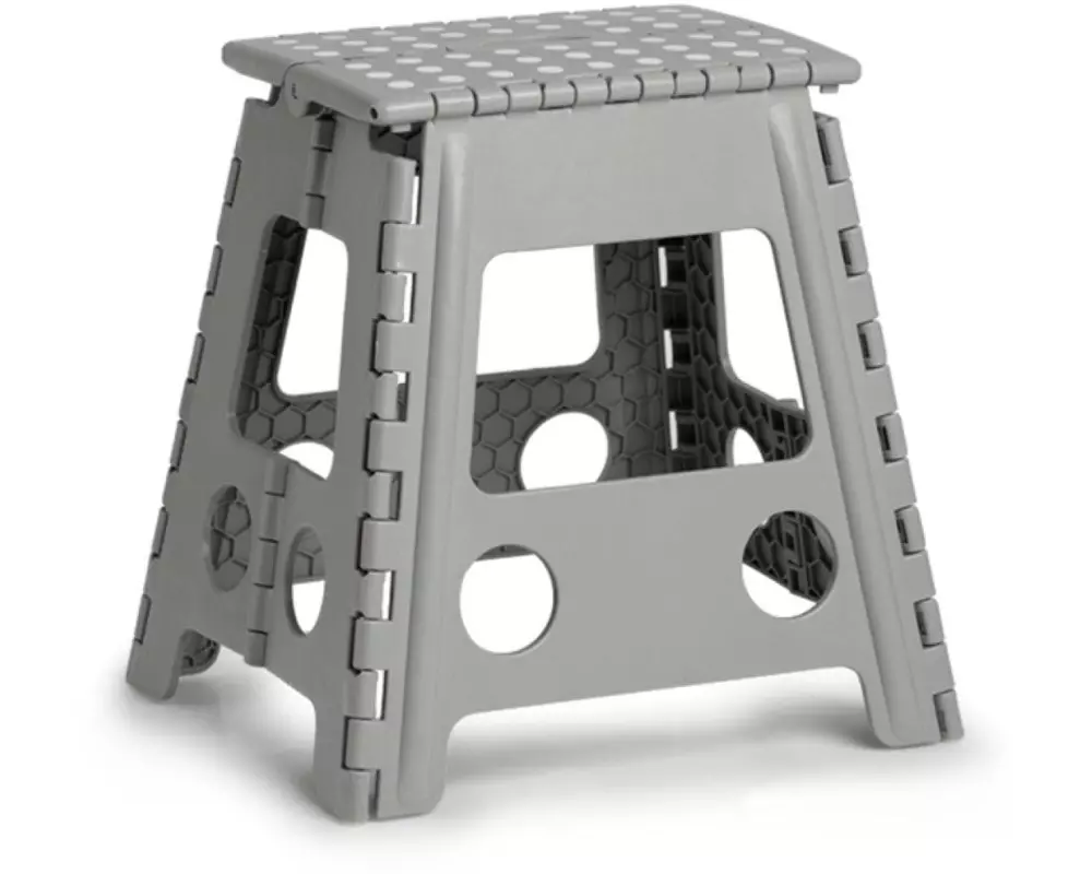 Zeller Present Klapphocker 38.5 x 31.5 x 39 cm, Grau