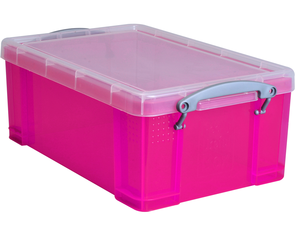 USEFULBOX Kunststoffbox 9lt 68502718 transparent pink