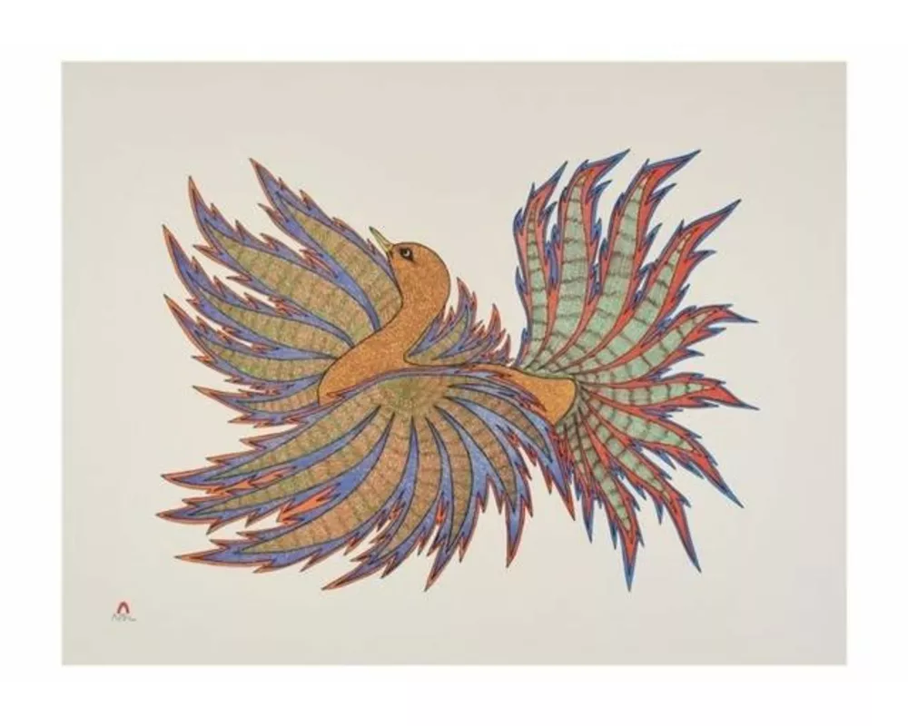 Aoudla Pudlat Dancing Birds Boxed Noteca