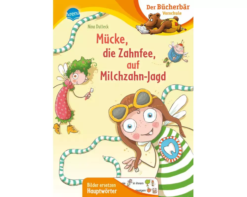 Mücke, die Zahnfee, auf Milchzahn-Jagd
