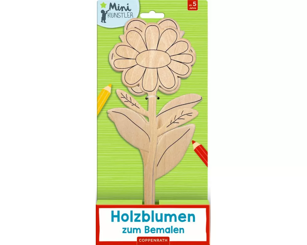 Holzblumen zum Bemalen