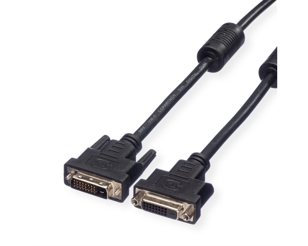 VALUE Verlängerungskabel DVI, DVI ST-BU, (24+1) dual link, 3 m