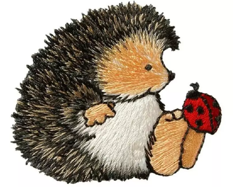 Mono-Quick Aufbügelbild Igel mit Junikäfer 1 Stück