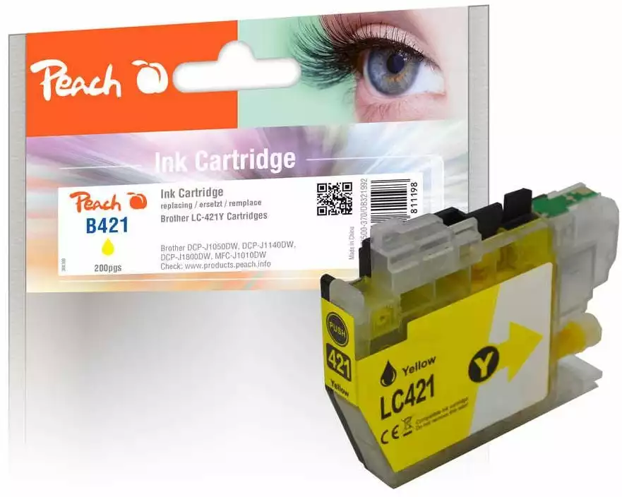 Peach Tinte Brother LC-421Y Yellow